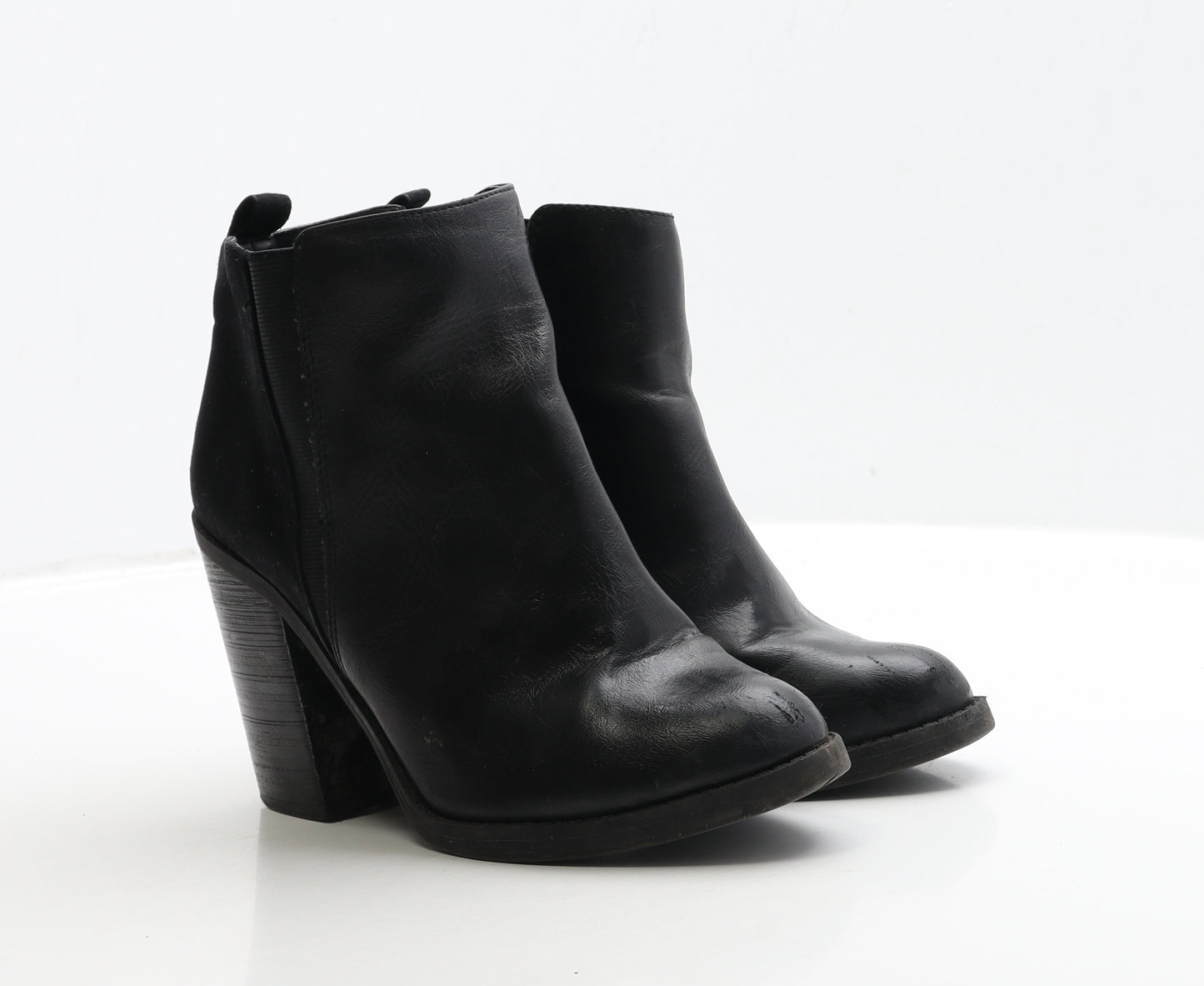 New Look Womens Black Leather Chelsea Boot UK 5 38