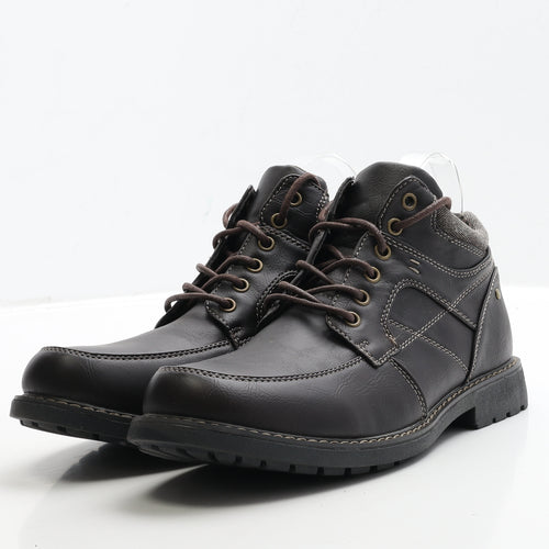 Beckett Womens Brown Leather Bootie Boot UK 6