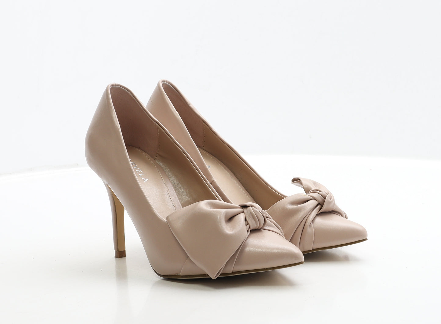 Kurt Geiger Womens Pink Leather Court Heel UK 5 38