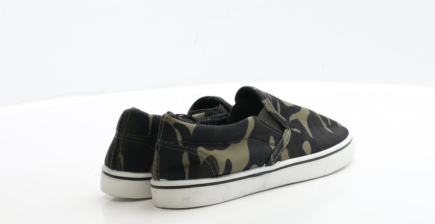 Urban outlaws Boys Multicoloured Camouflage Fabric Loafer Casual UK 2 34