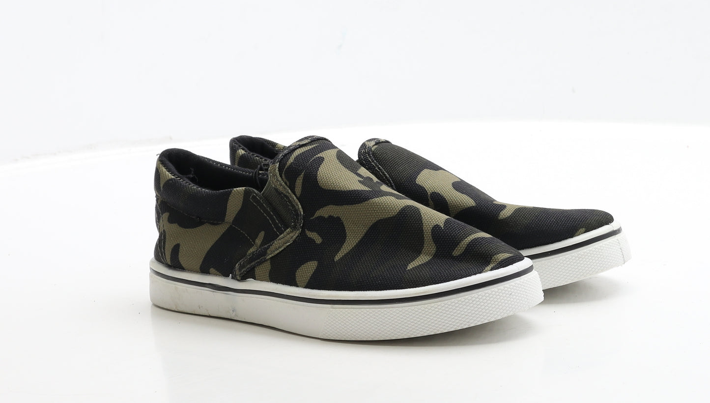 Urban outlaws Boys Multicoloured Camouflage Fabric Loafer Casual UK 2 34