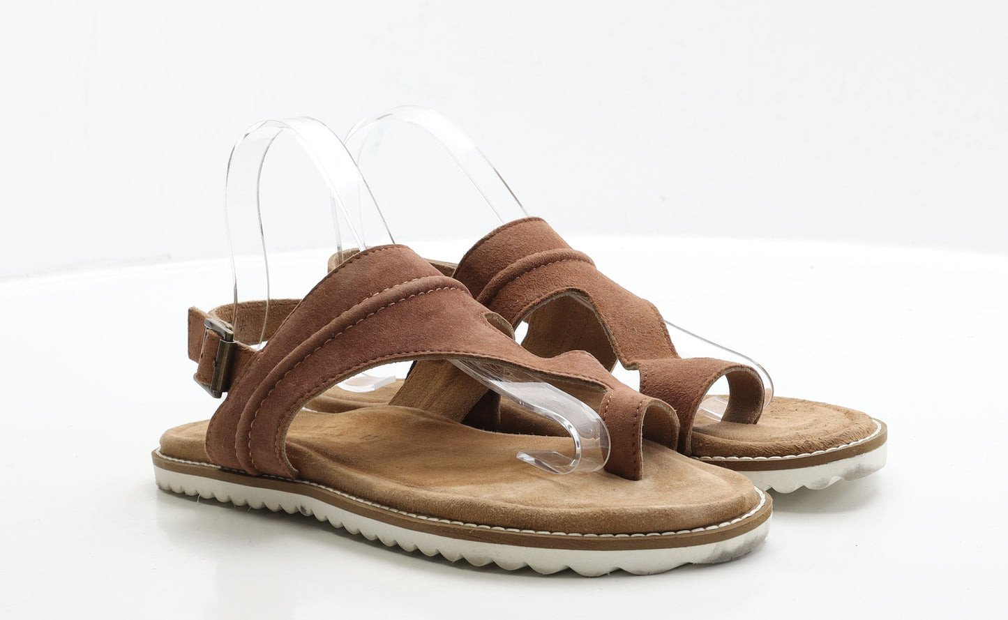 NEXT Womens Brown Suede Slingback Sandal UK 7 41