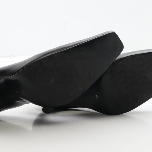 Dolcis Womens Black Leather Court Heel UK 6