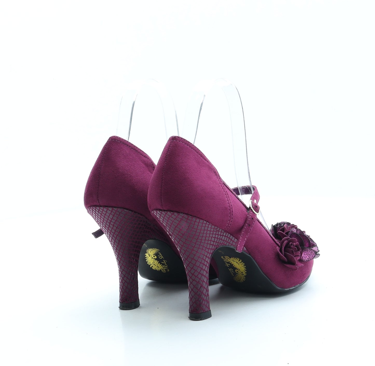 Ruby Shoo Womens Purple Polyester Court Heel UK 5 38