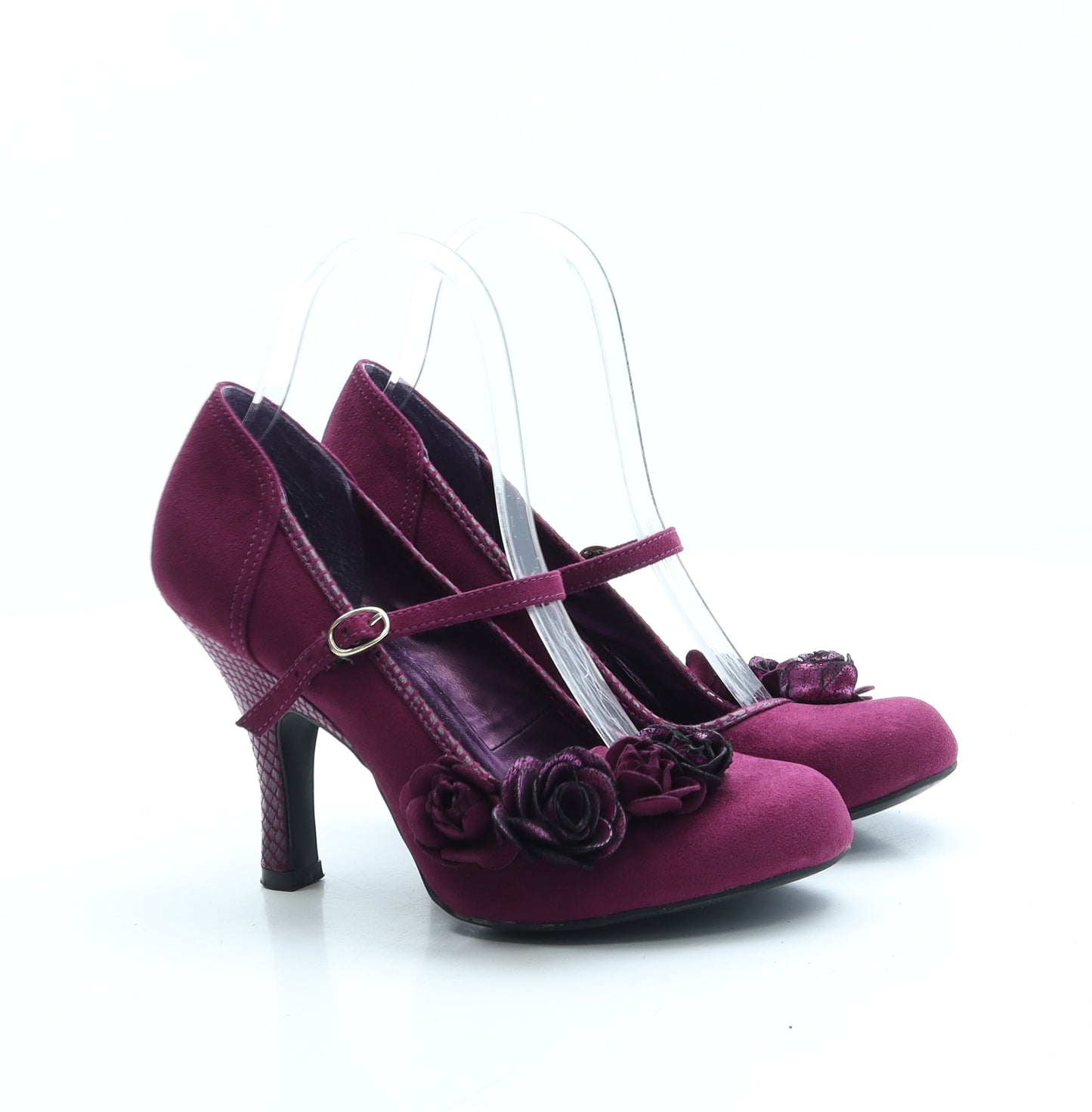 Ruby Shoo Womens Purple Polyester Court Heel UK 5 38