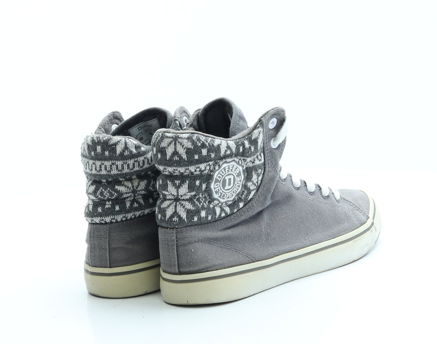 Duffer of St. George Mens Grey Polyester Trainer UK 9 43