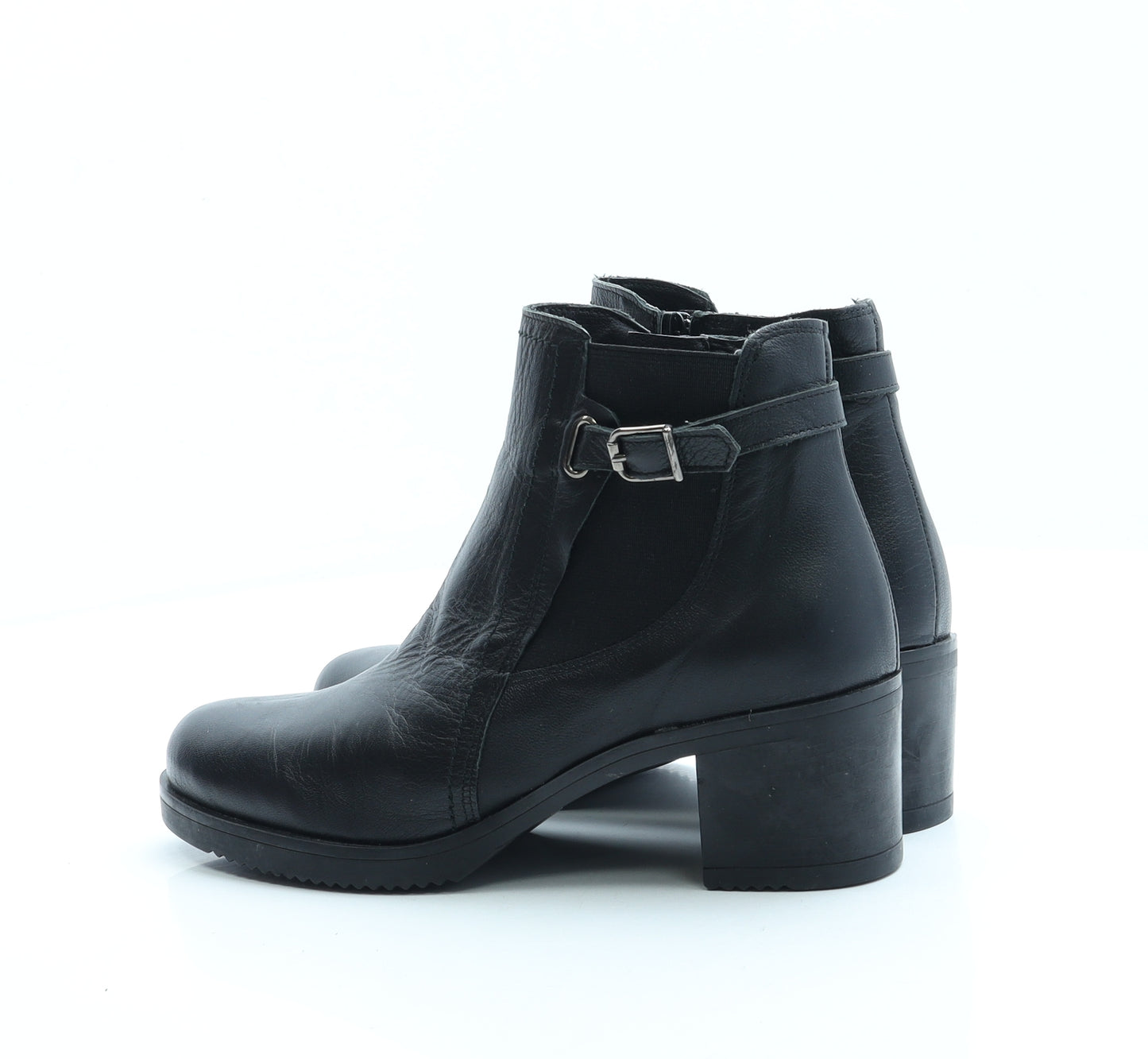 Suite 009 Womens Black Leather Chelsea Boot UK 4 37