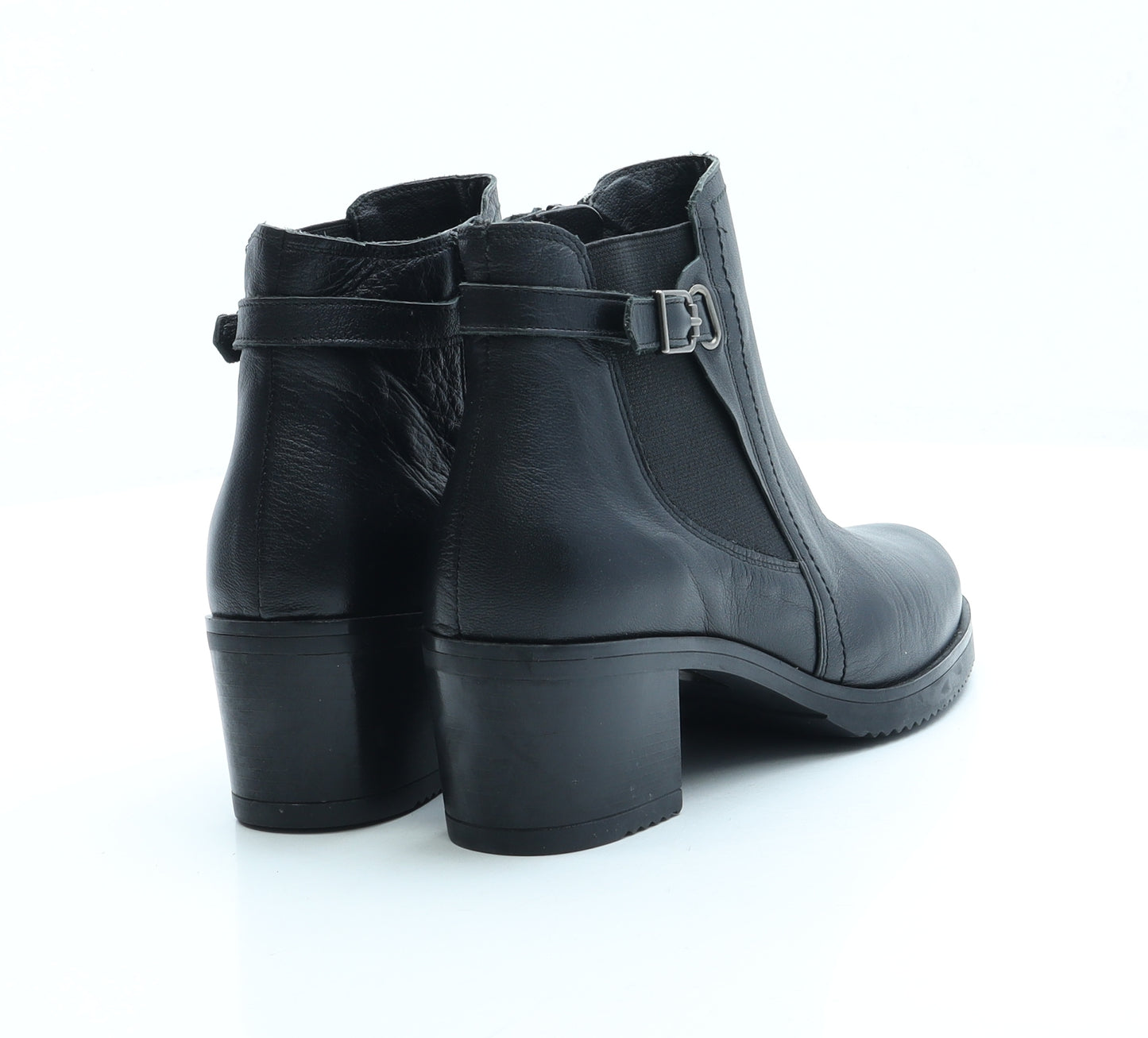 Suite 009 Womens Black Leather Chelsea Boot UK 4 37