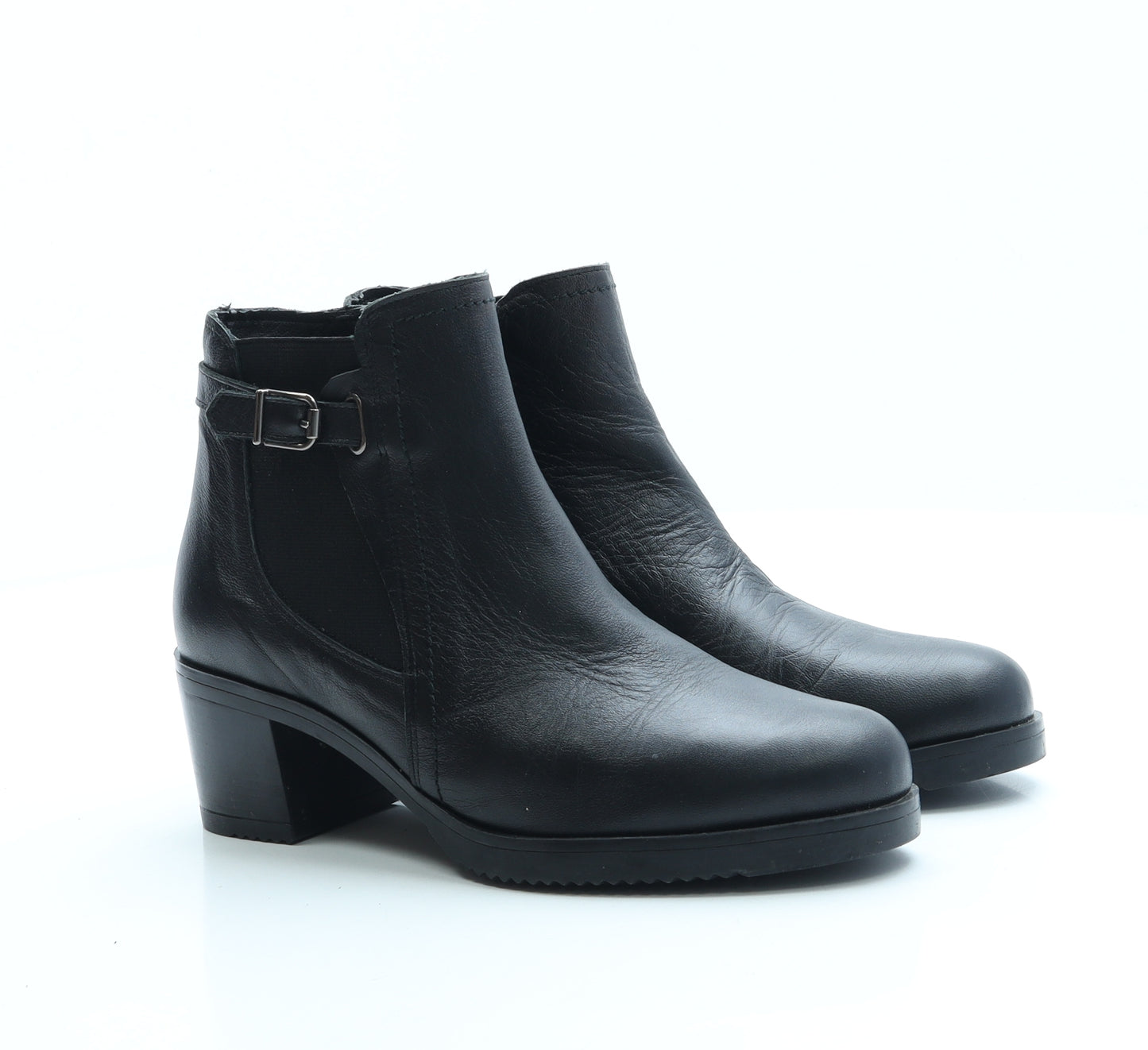 Suite 009 Womens Black Leather Chelsea Boot UK 4 37