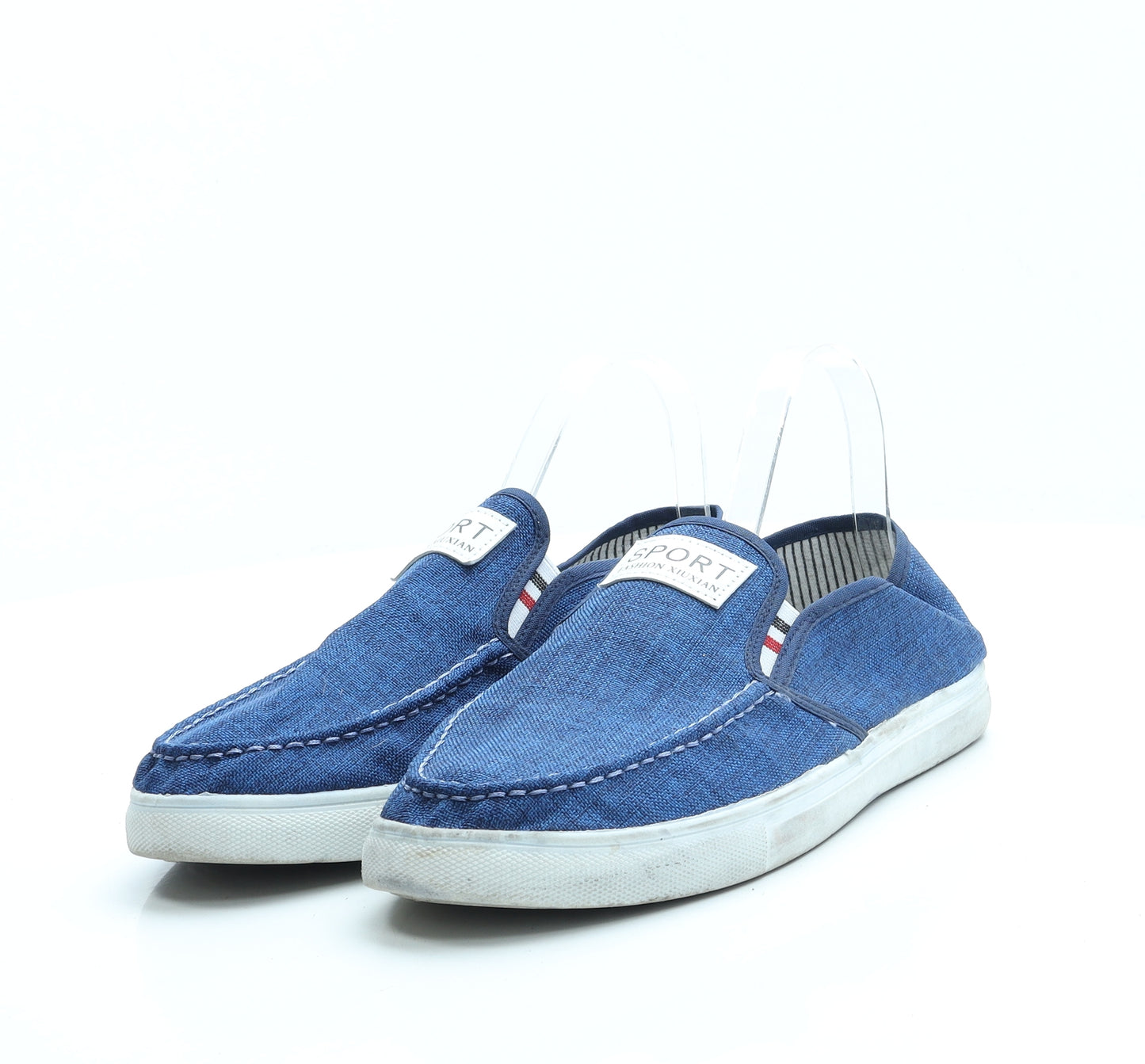 Fashion Xiuxian Mens Blue Polyester Loafer Casual UK 9.5 43