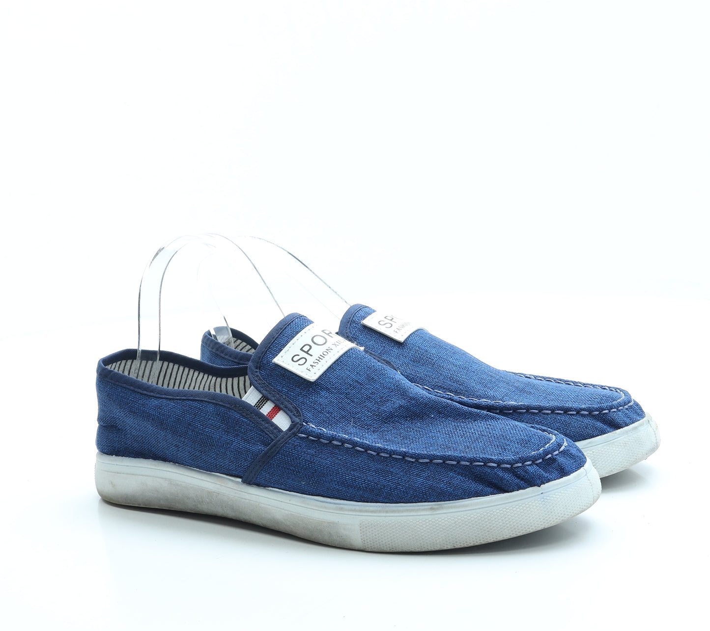 Fashion Xiuxian Mens Blue Polyester Loafer Casual UK 9.5 43
