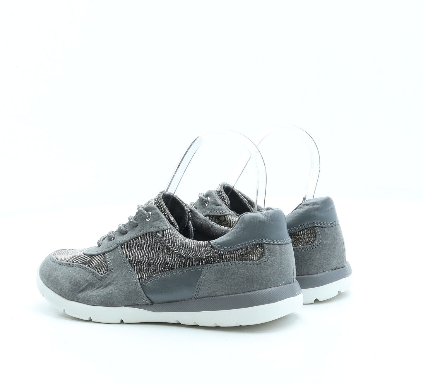 Good for the Sole Womens Grey Polyester Trainer UK 3 - Wide Fit