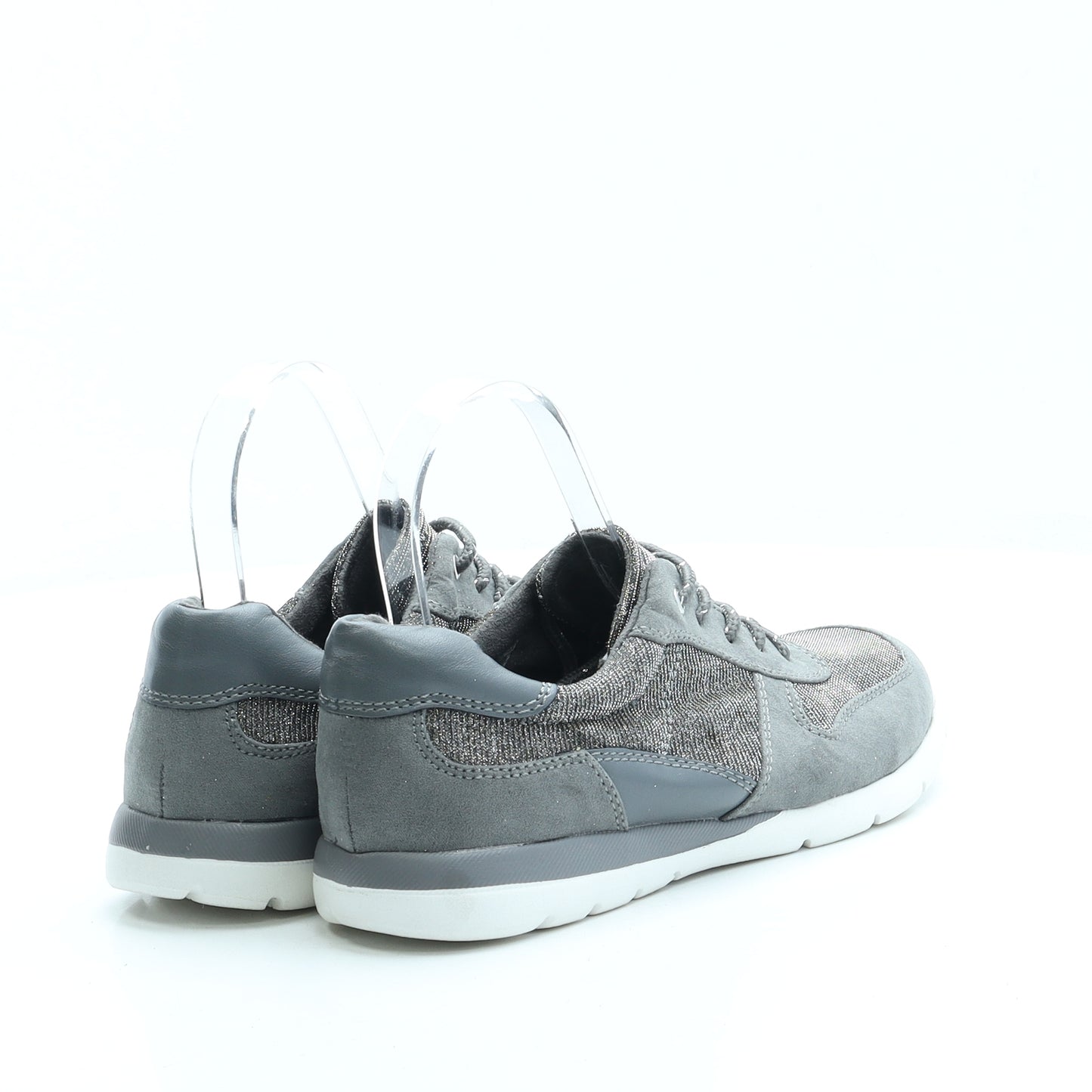 Good for the Sole Womens Grey Polyester Trainer UK 3 - Wide Fit