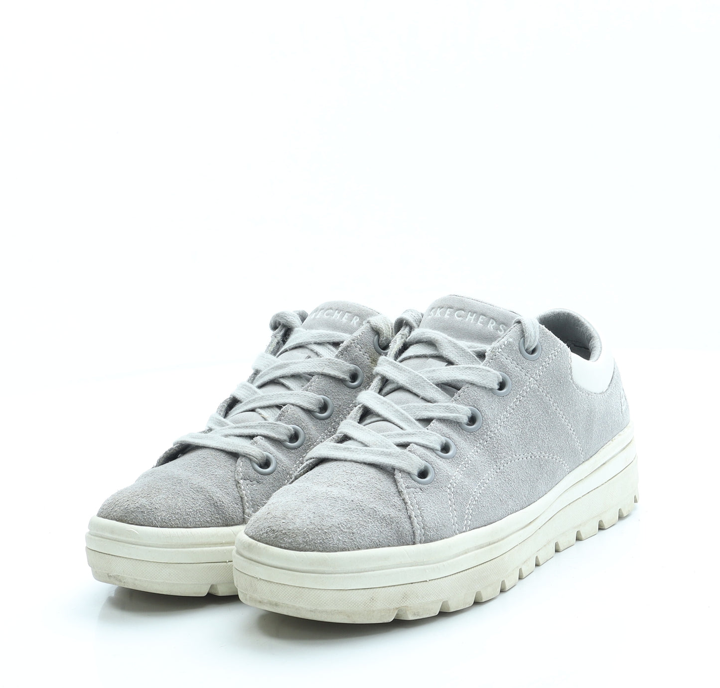 Skechers Womens Grey Suede Trainer UK 4.5