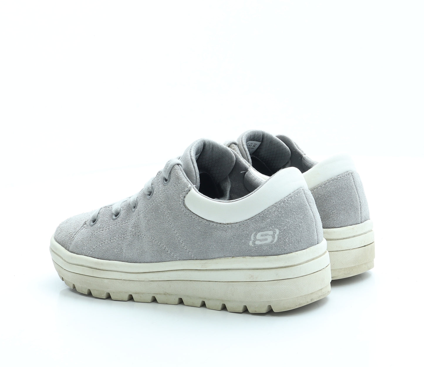 Skechers Womens Grey Suede Trainer UK 4.5