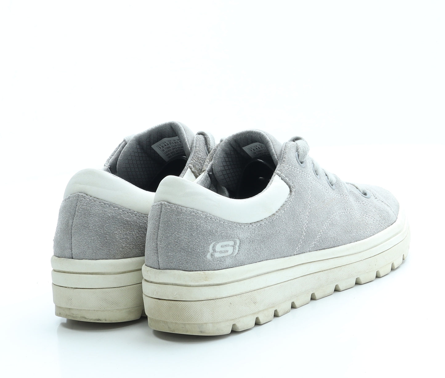 Skechers Womens Grey Suede Trainer UK 4.5