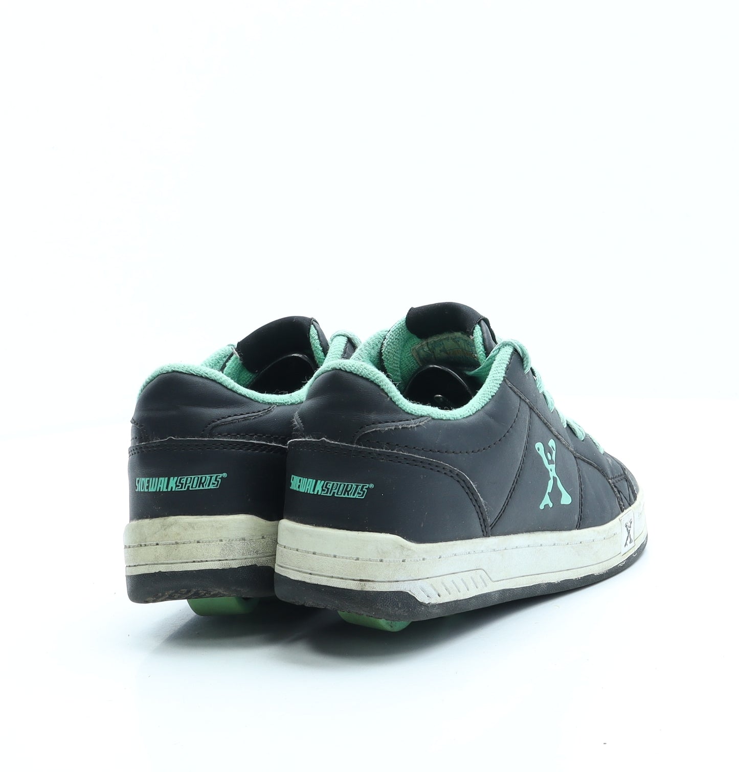 Sidewalk Sports Boys Green Leather Trainer UK 3