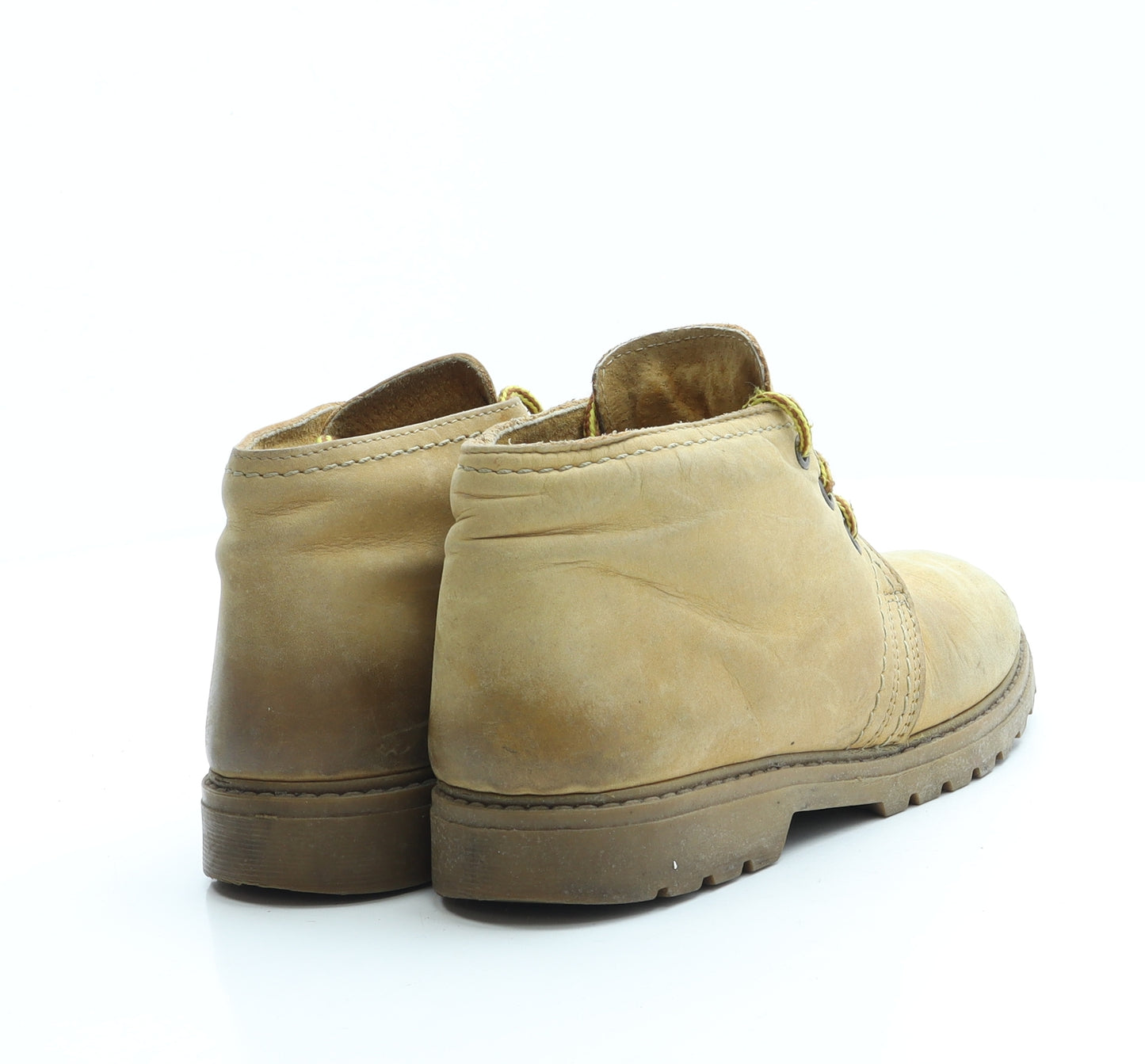 Preworn Womens Beige Polyester Desert Boot UK 4 37