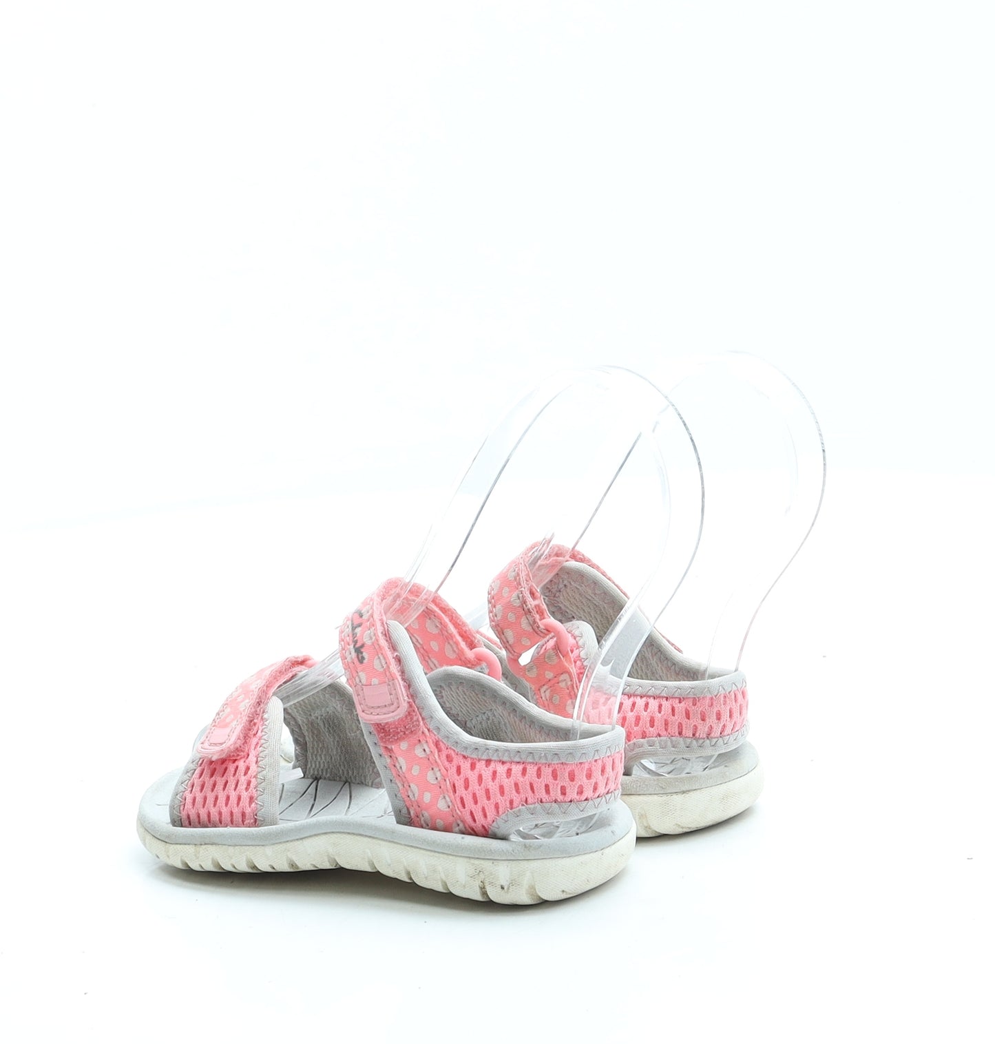 Clarks Girls Pink Polka Dot Polyester Strappy Sandal UK 6 22