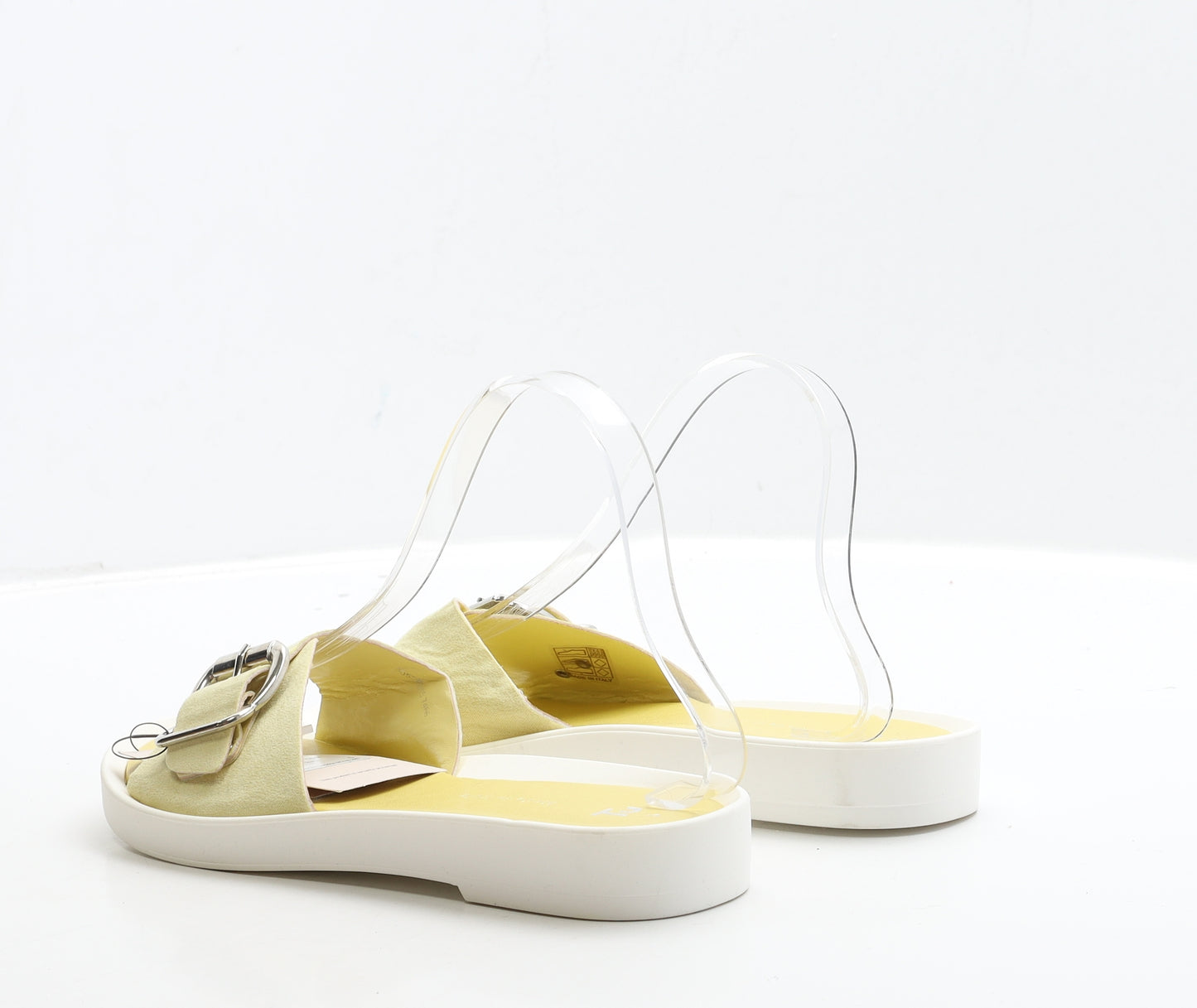 TU Womens White Polyester Slip On Sandal UK 5