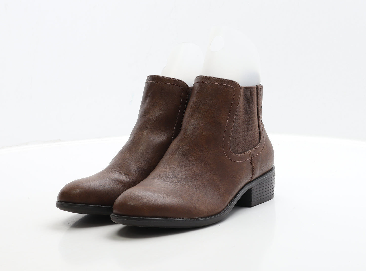 Dorothy Perkins Womens Brown Leather Chelsea Boot UK 5