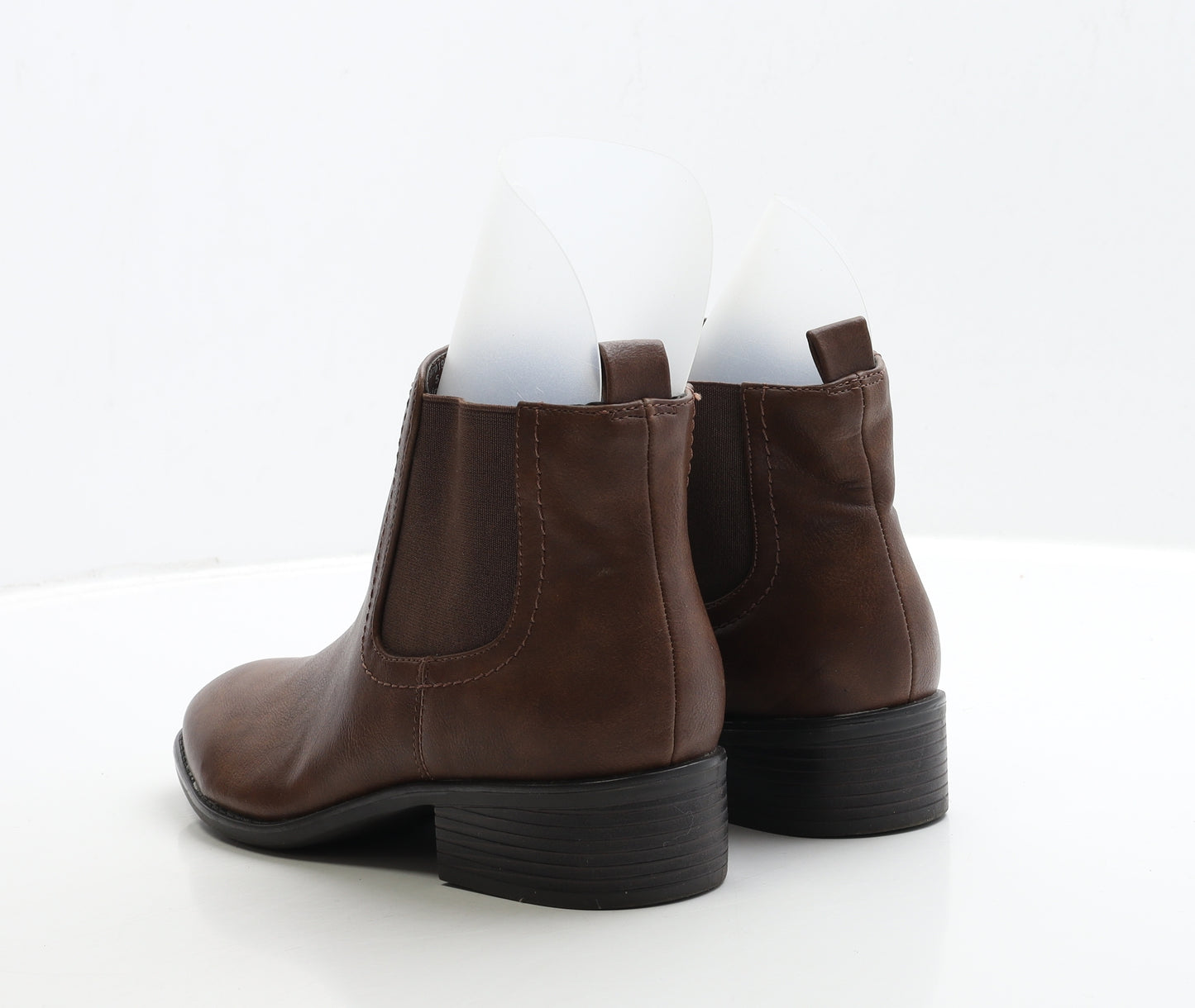 Dorothy Perkins Womens Brown Leather Chelsea Boot UK 5