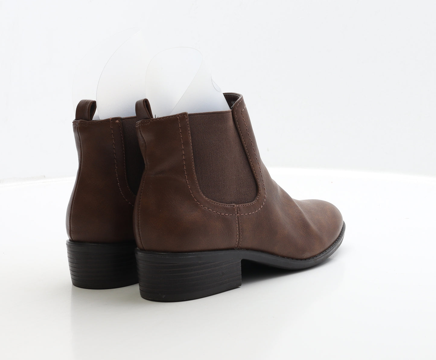 Dorothy Perkins Womens Brown Leather Chelsea Boot UK 5