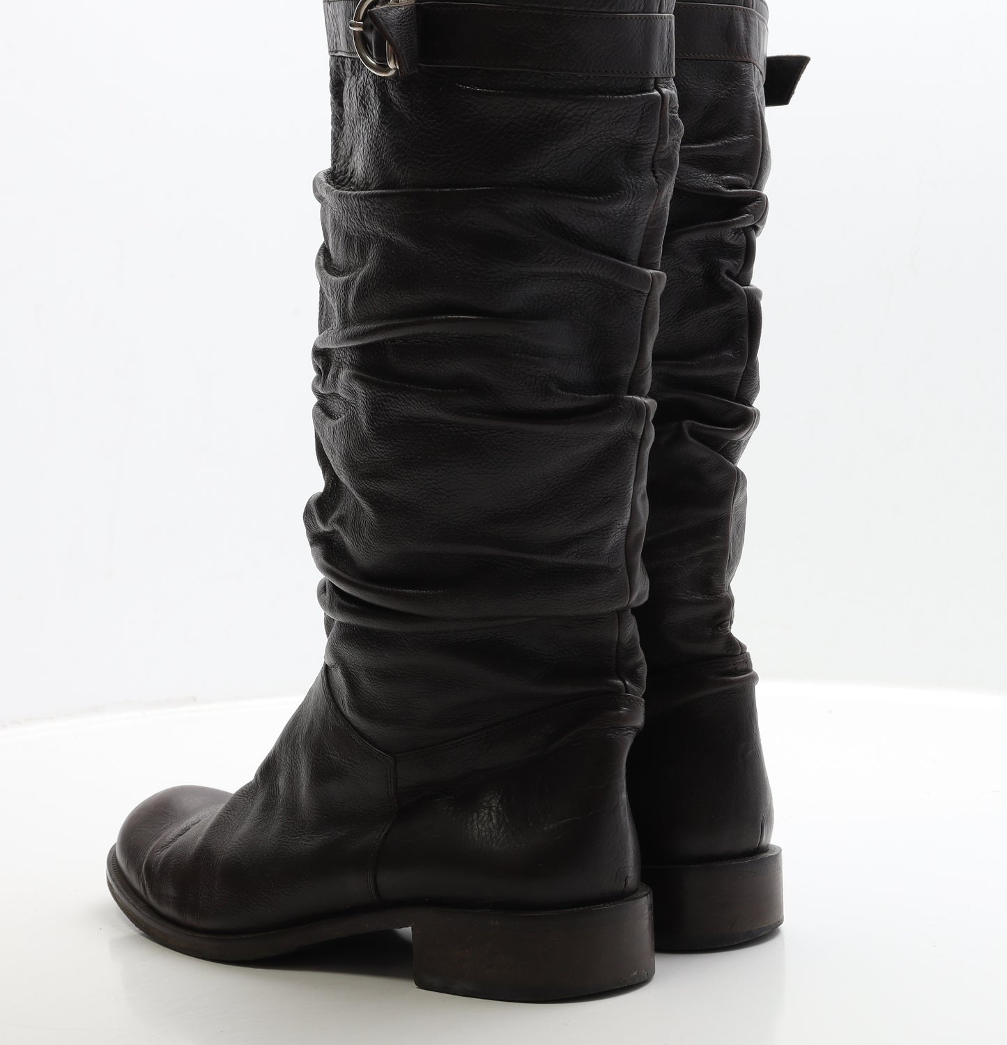 Paul Costelloe Womens Brown Leather Bootie Boot UK 6 39