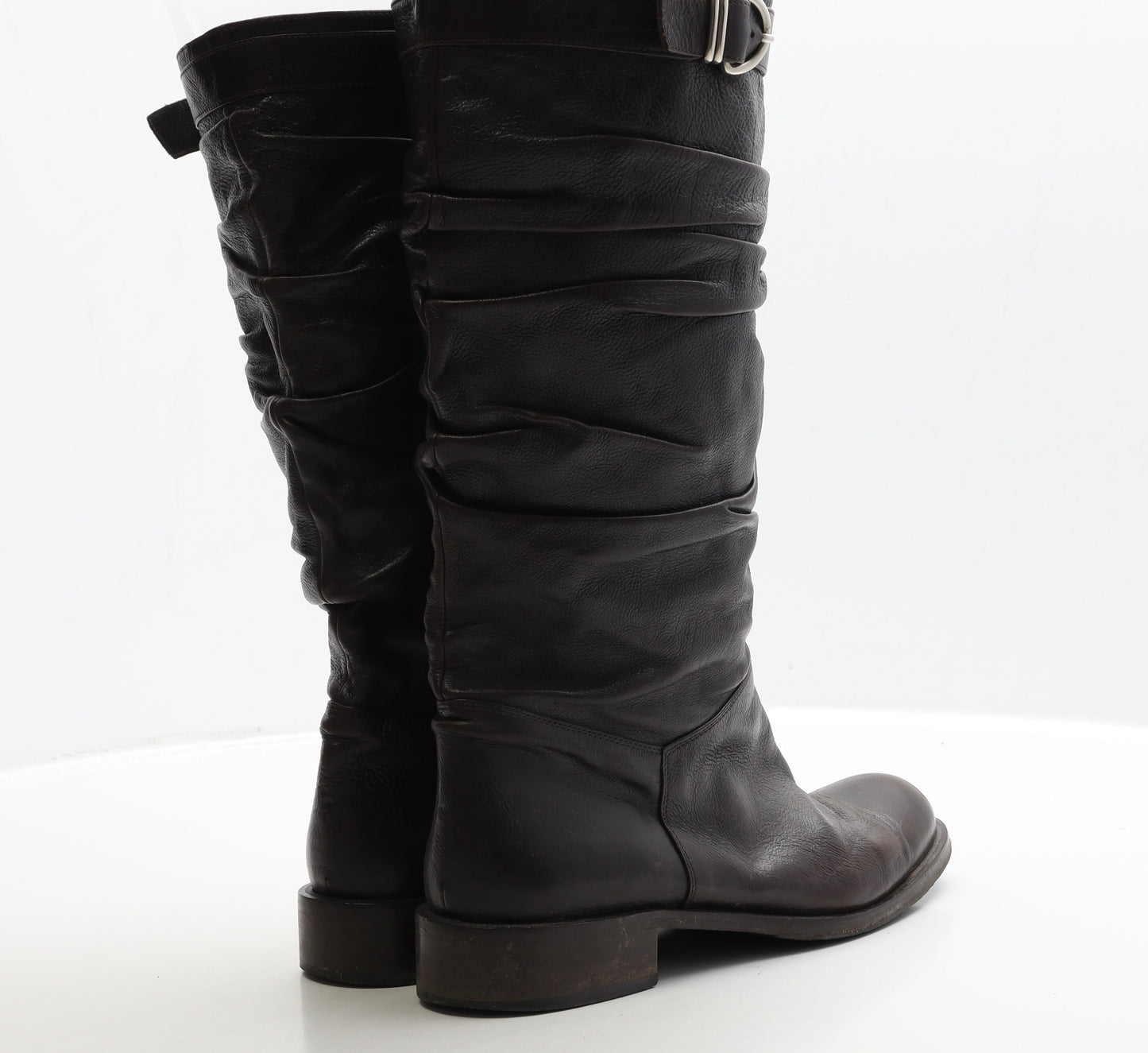 Paul Costelloe Womens Brown Leather Bootie Boot UK 6 39