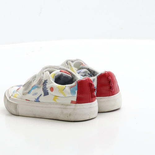 George Boys White Polyester Trainer UK 5 22 - First Walkers