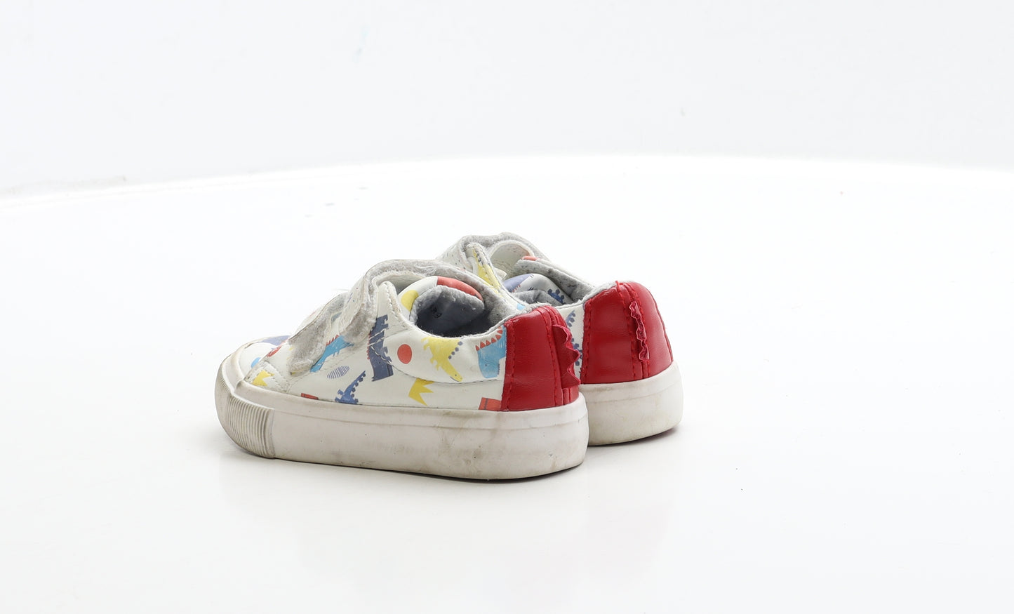 George Boys White Polyester Trainer UK 5 22 - First Walkers