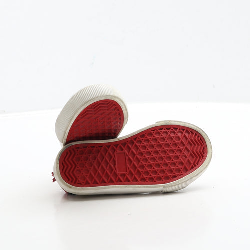 George Boys White Polyester Trainer UK 5 22 - First Walkers