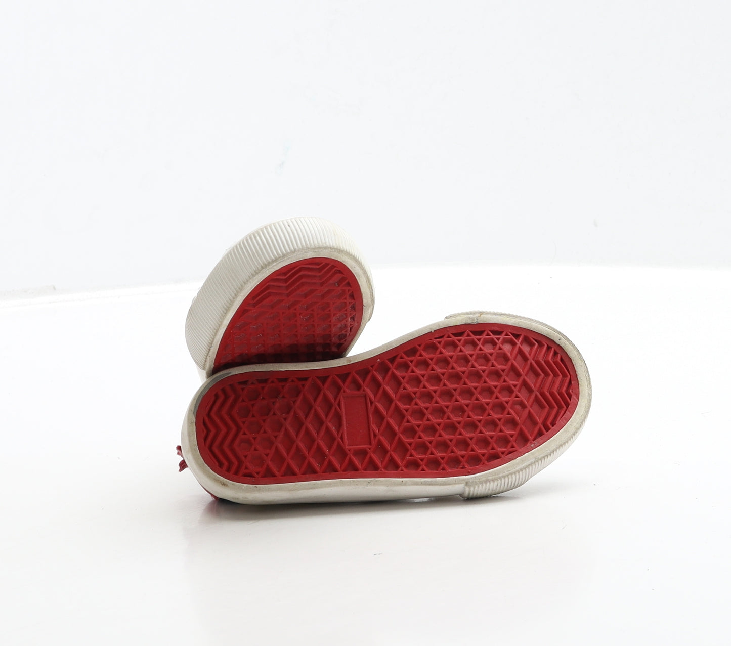 George Boys White Polyester Trainer UK 5 22 - First Walkers