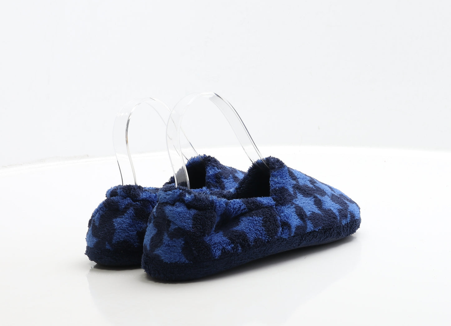 Marks and Spencer Boys Blue Geometric Polyester Slip On Slipper UK 1 33