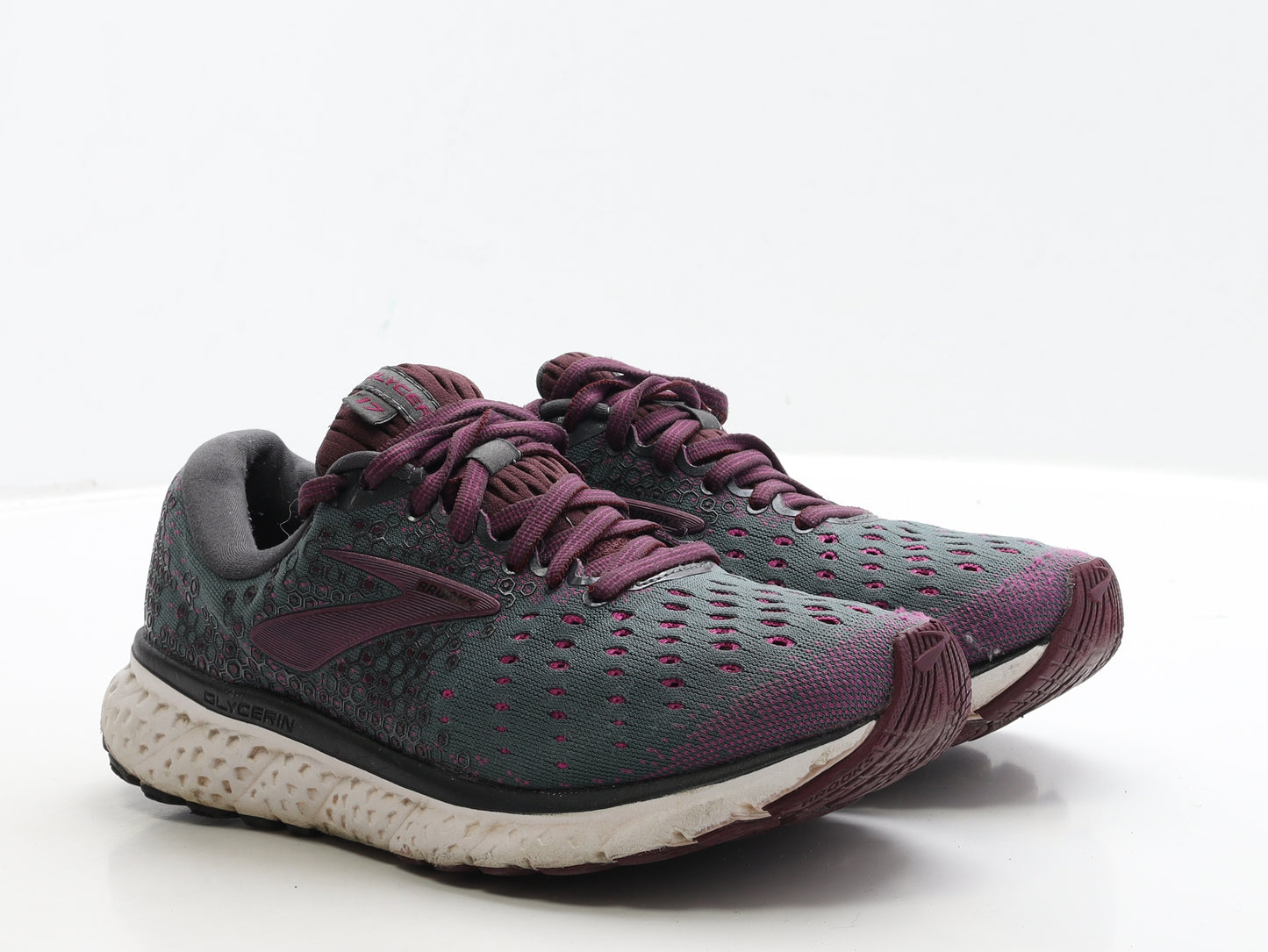 Glycerin Womens Grey Polyester Trainer UK 6.5 40