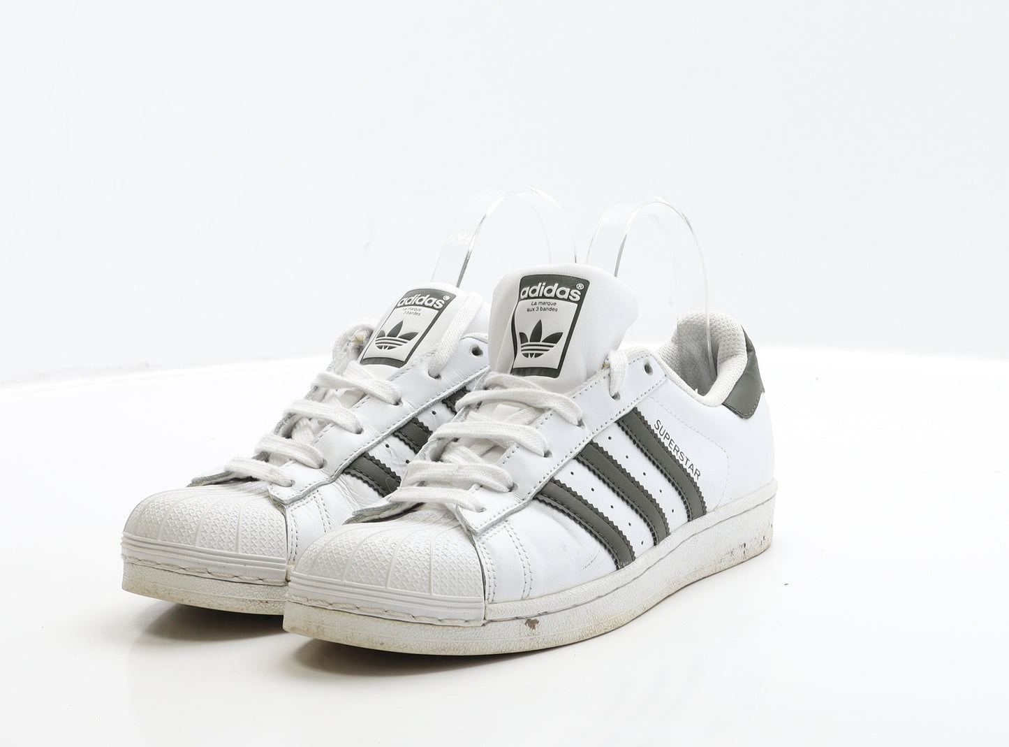 adidas Womens White Polyester Trainer UK 5 38