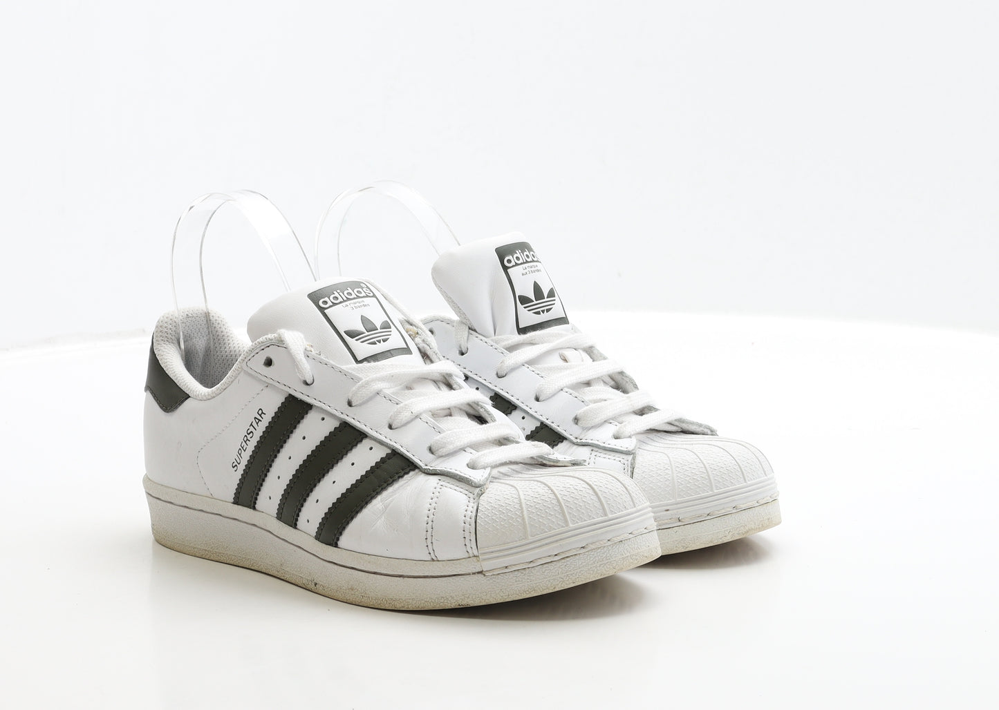 adidas Womens White Polyester Trainer UK 5 38