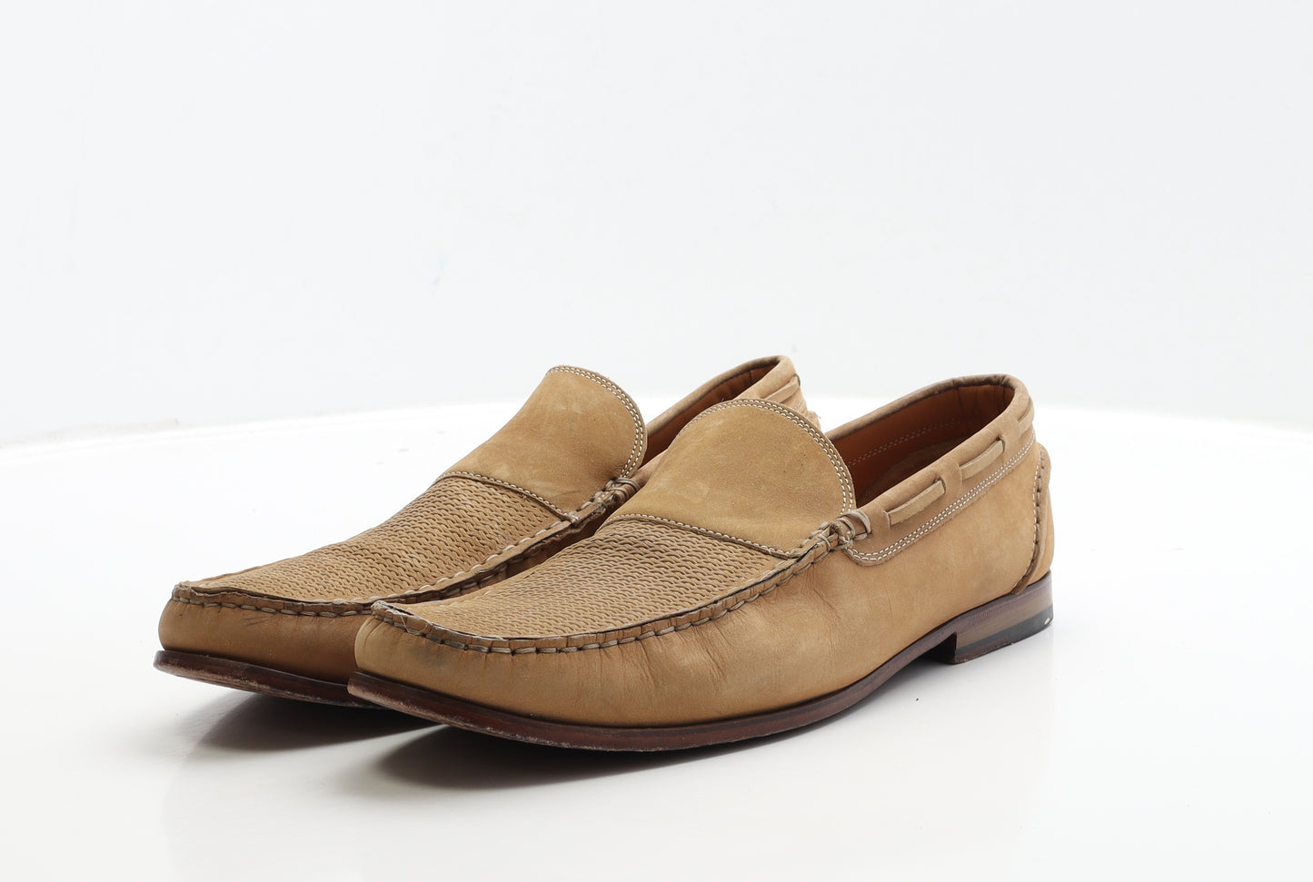 Marks and Spencer Mens Brown Leather Loafer Casual UK 9.5