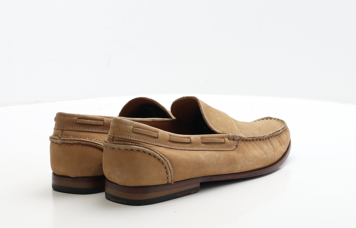 Marks and Spencer Mens Brown Leather Loafer Casual UK 9.5