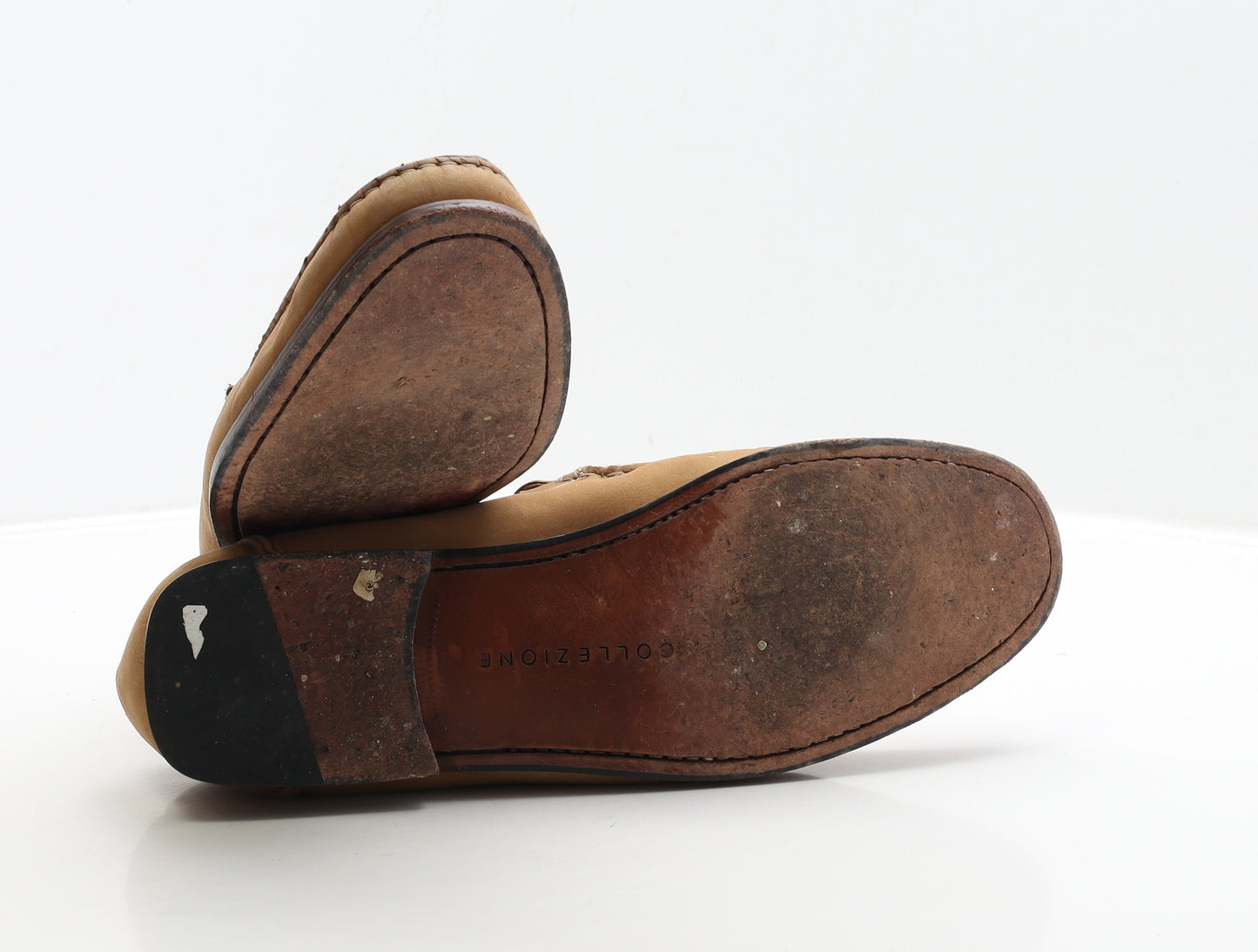 Marks and Spencer Mens Brown Leather Loafer Casual UK 9.5