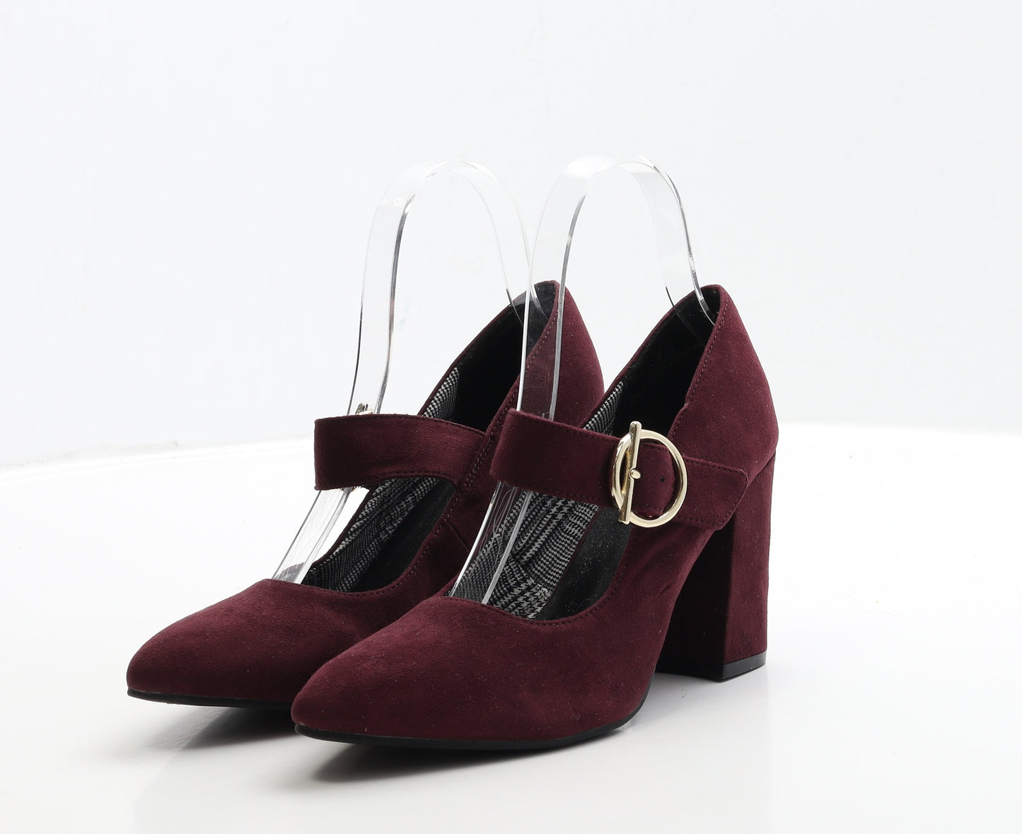 Marks and Spencer Womens Purple Suede Court Heel UK 4