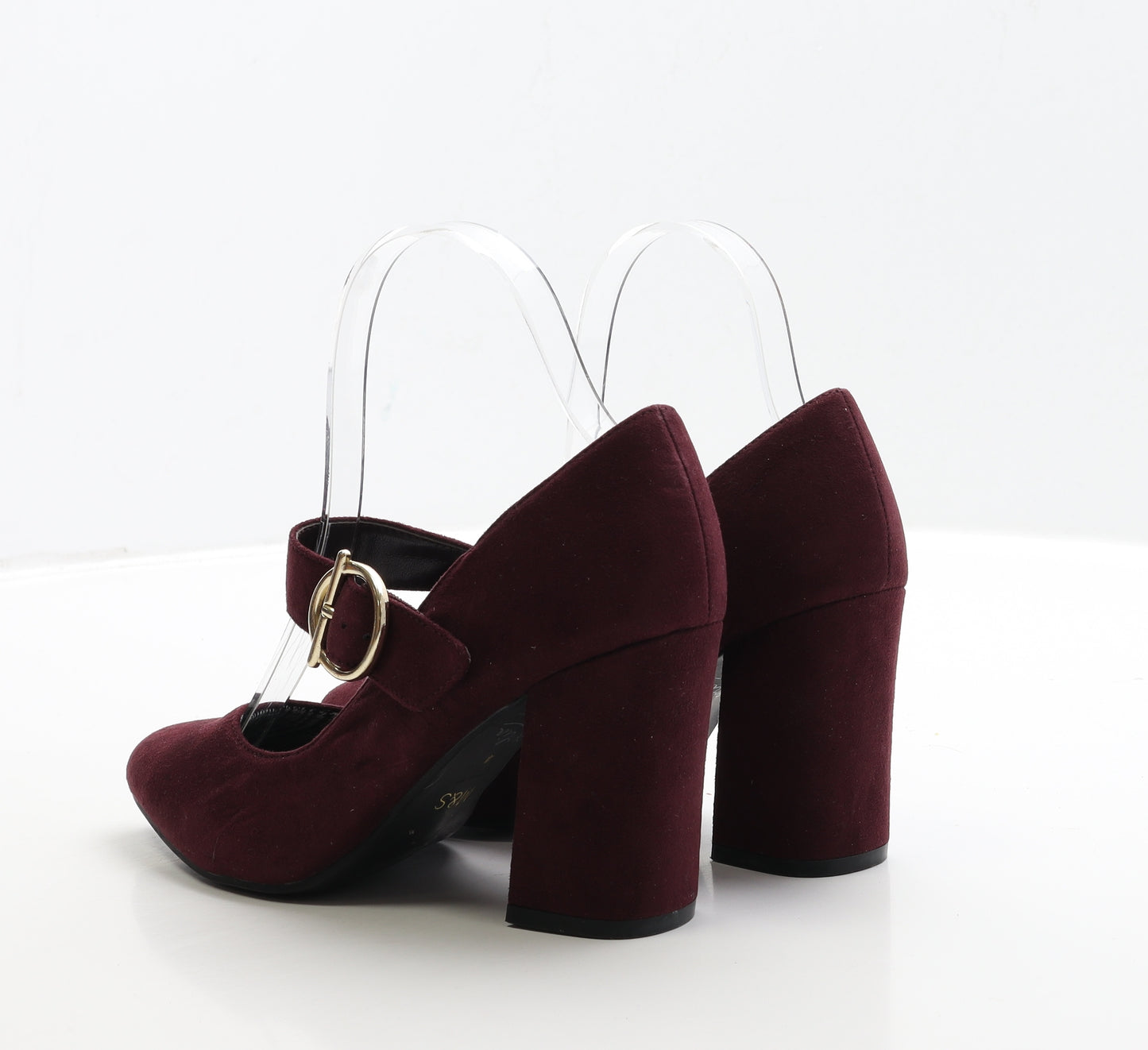 Marks and Spencer Womens Purple Suede Court Heel UK 4