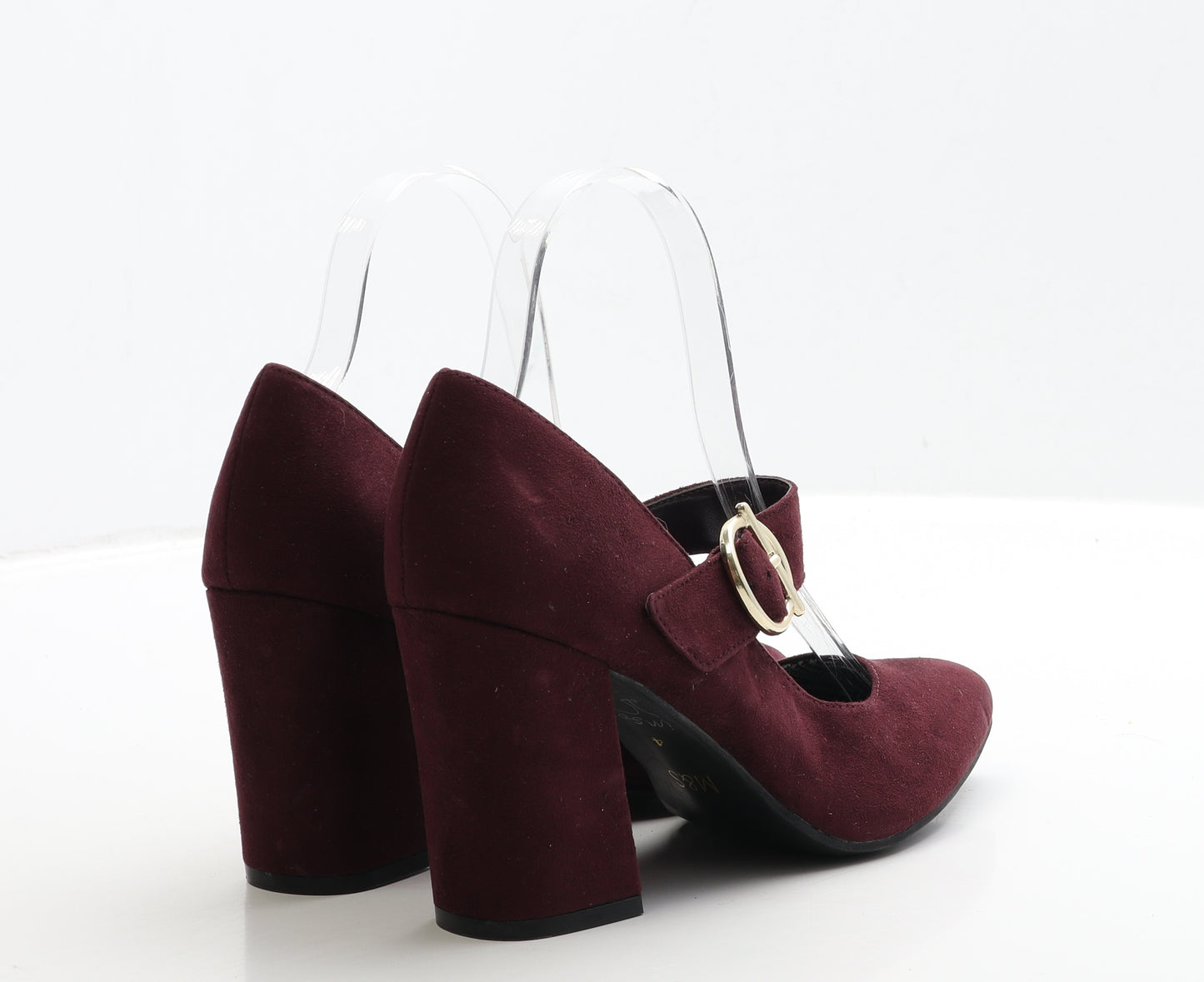 Marks and Spencer Womens Purple Suede Court Heel UK 4