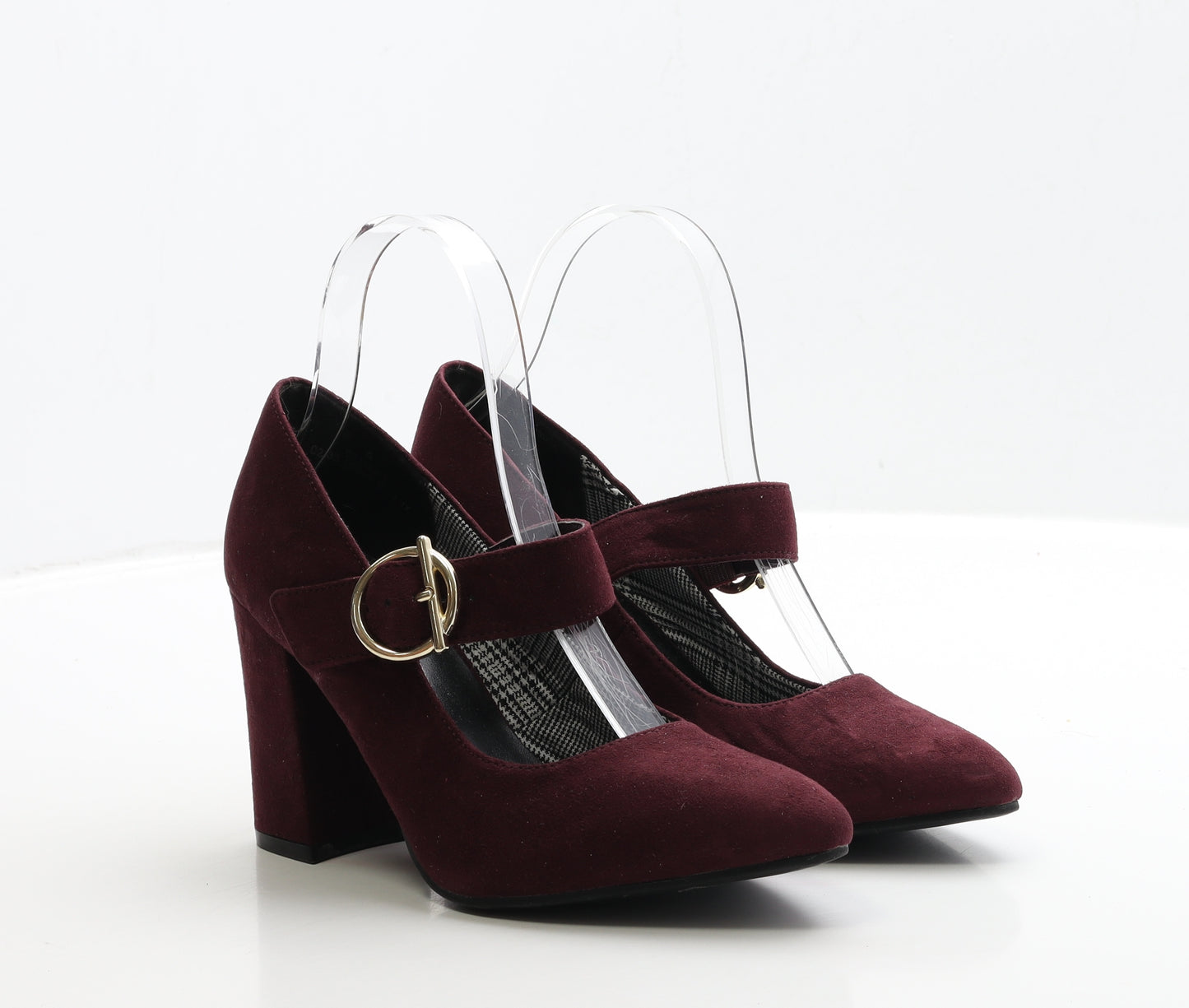 Marks and Spencer Womens Purple Suede Court Heel UK 4
