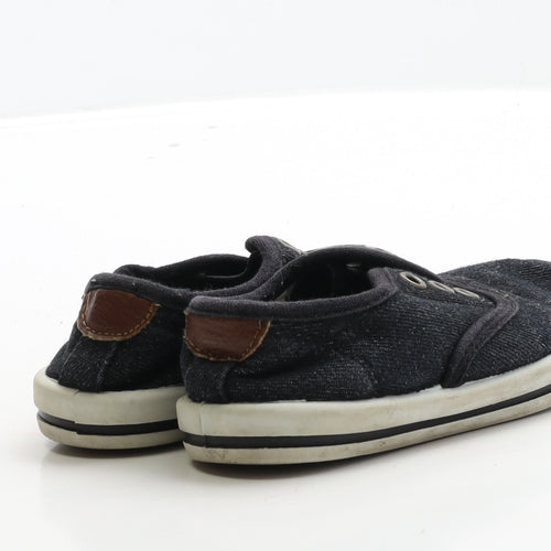George Boys Blue Fabric Slip On Casual UK 7 24