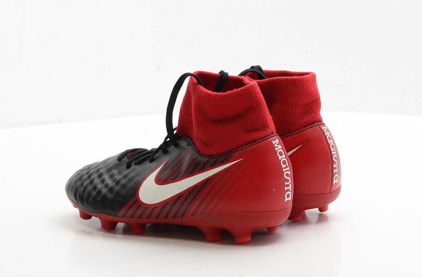 Nike Boys Black Polyester Trainer UK 3 35.5