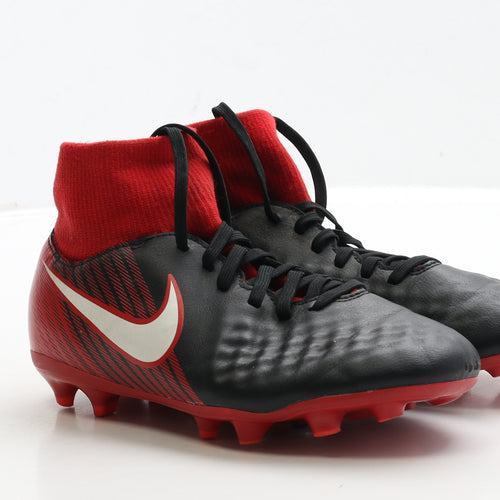 Nike Boys Black Polyester Trainer UK 3 35.5