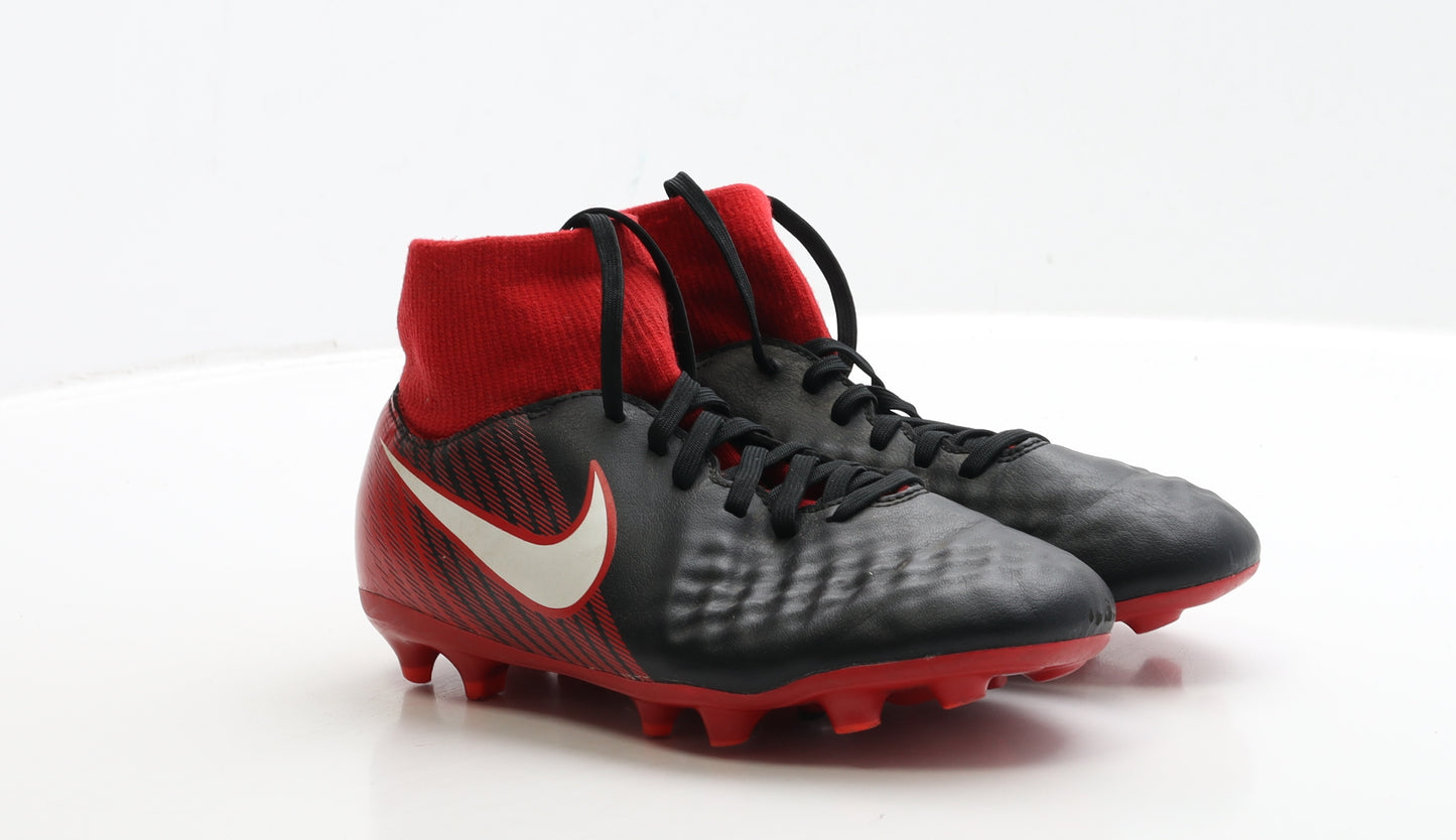 Nike Boys Black Polyester Trainer UK 3 35.5