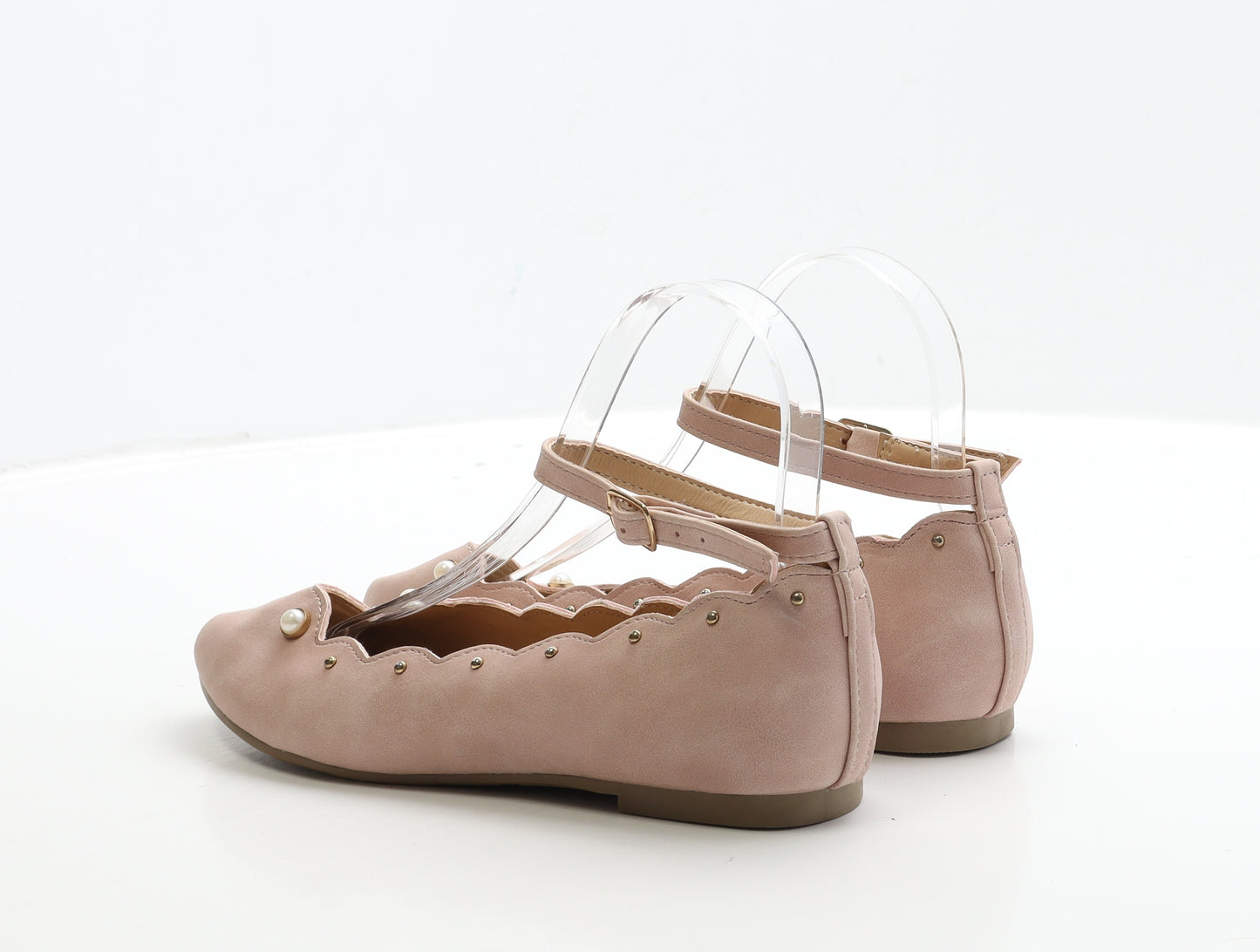 George Womens Pink Suede Ballet Flat UK 4 37