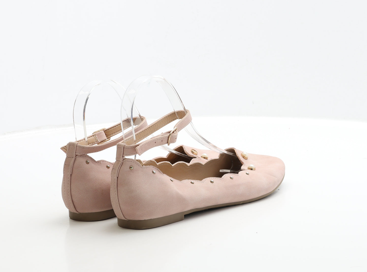 George Womens Pink Suede Ballet Flat UK 4 37